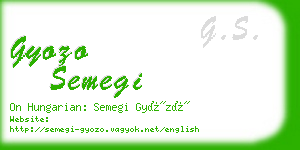 gyozo semegi business card